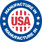Made in the USA stars and stripes mark
